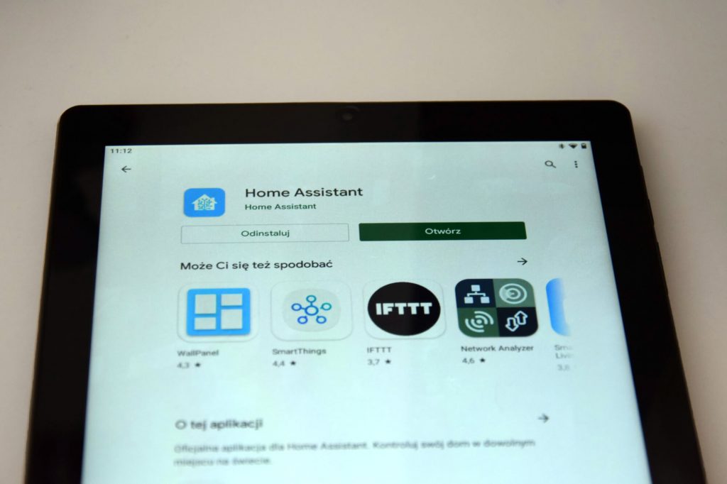 tablet instalacja home assistant