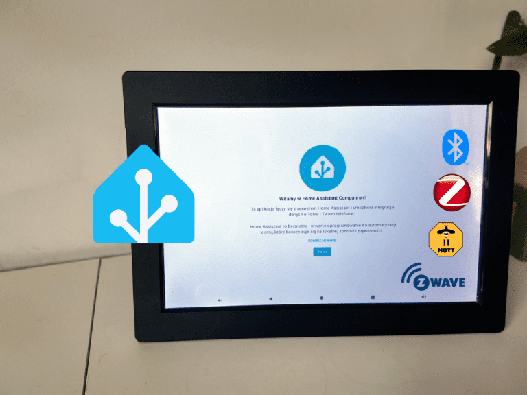 Ekran dotykowy ISG Display Max z panelem konfiguracyjnym Home Assistant
